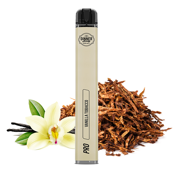 DINNER LADY Einweg E-Zigarette Vanilla Tobacco 20mg/ml