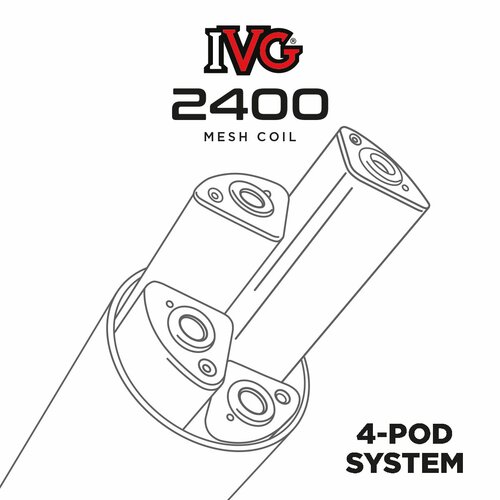 IVG 2400 Akku Basisgerät 4 Pod System - Silber