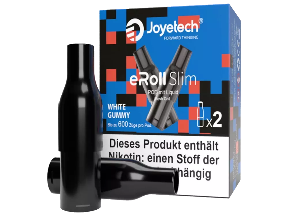 JOYETECH eRoll Slim Pods White Gummy 20mg/ml - 2 Stück pro Packung