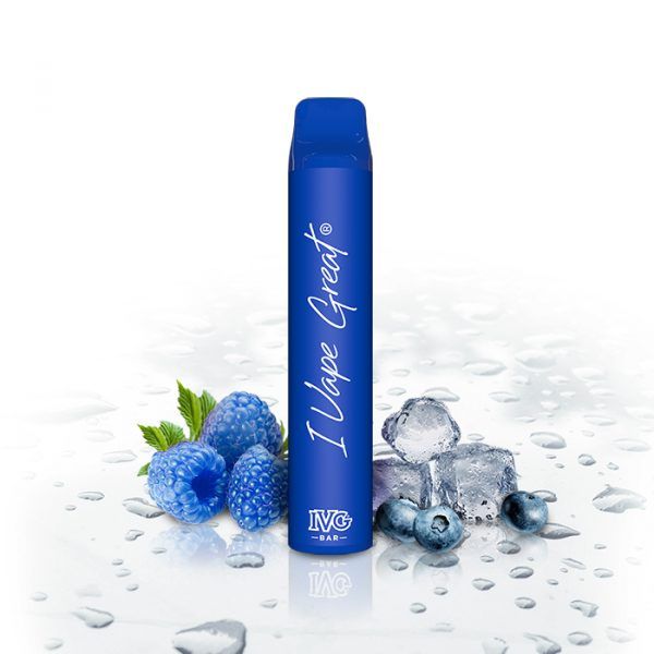 IVG BAR Blueberry Raspberry Ice Einweg E-Zigarette 20mg/ml *Abverkauf*