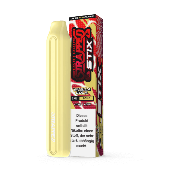 Strapped STIX Vanilla Cola Einweg E Zigarette mit Nikotin 20mg/ml