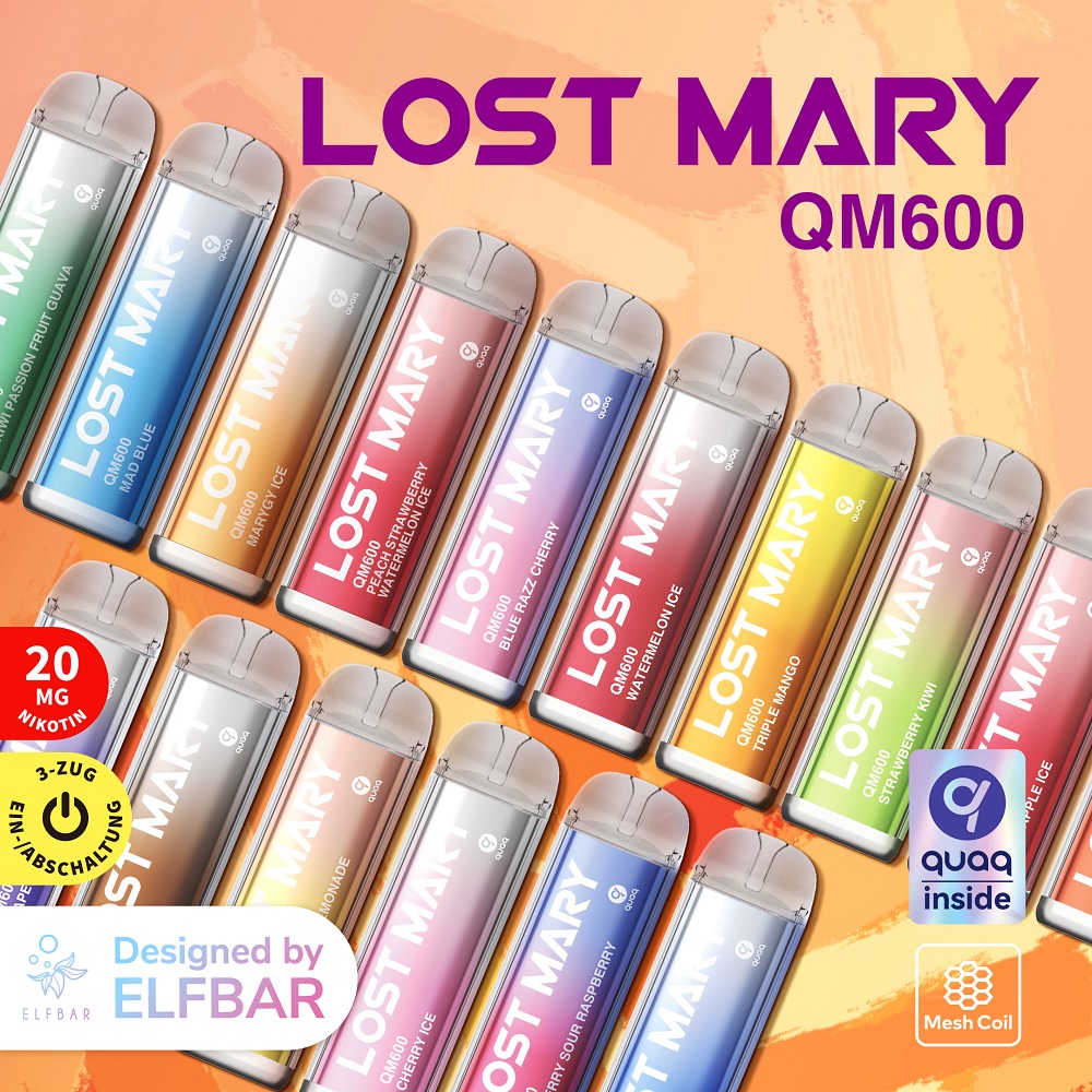 LOST MARY QM600 Vaper Einweg E-Zigarette Grape 20mg/ml *Abverkauf*
