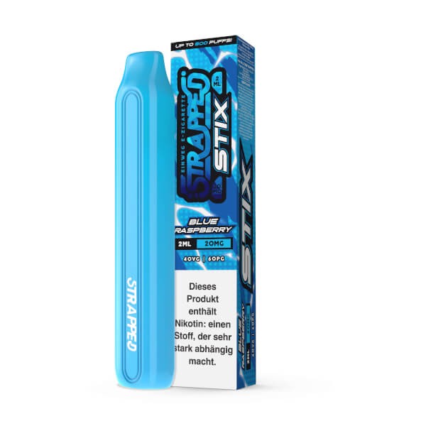 Strapped STIX Blue Raspberry E Zigarette mit Nikotin 20mg/ml