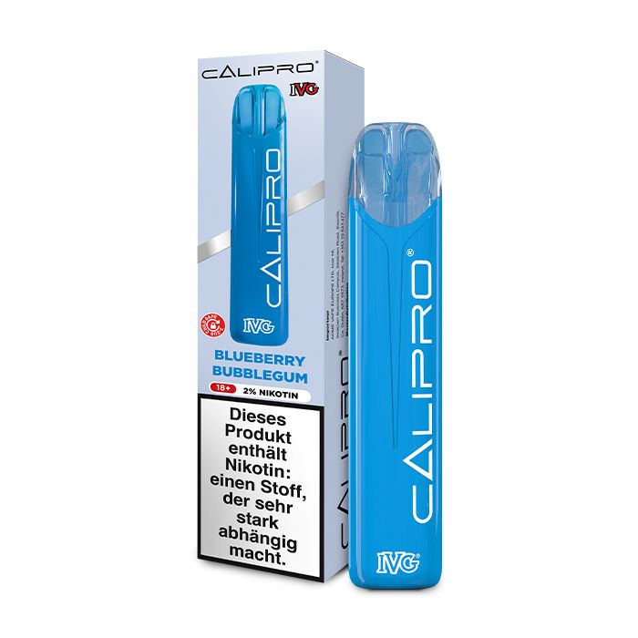 IVG Calipro Blueberry Bubblegum Einweg E-Zigarette 20mg/ml