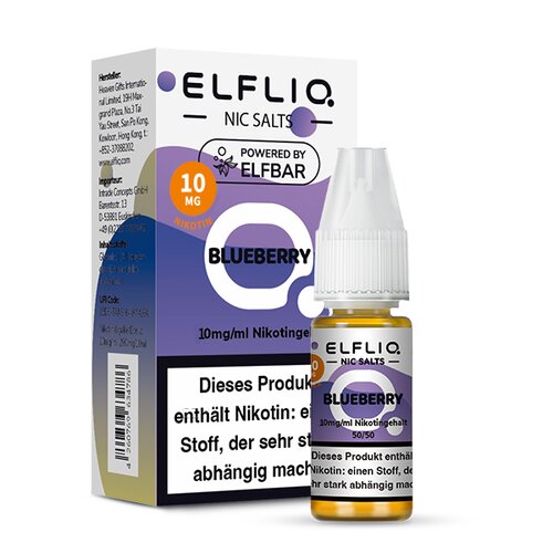 ELFLIQ BLUEBERRY Nikotinsalz Liquid 10mg/ml 