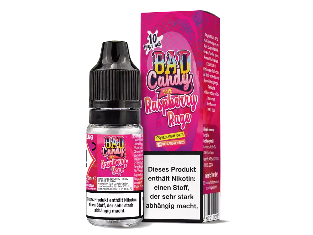 BAD CANDY Raspberry Rage Liquid 10mg/ml - 10ml
