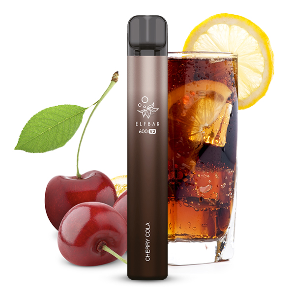 ELFBAR 600 Cherry Cola Einweg E Zigarette Disposable V2 20mg/ml
