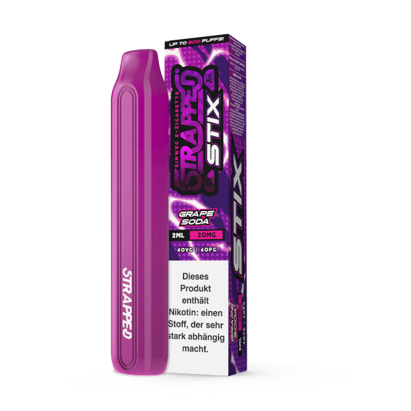 Strapped STIX Grape Soda Einweg E-Zigarette mit Nikotin 20mg/ml
