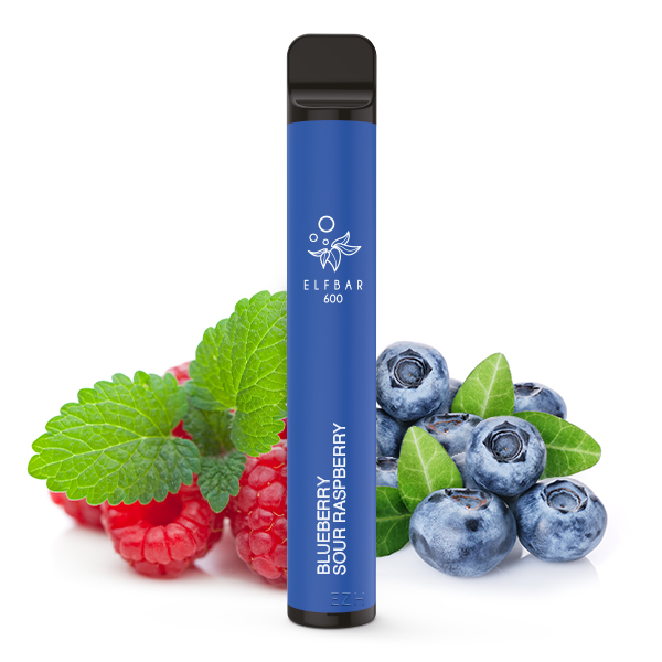 ELFBAR 600 Einweg E-Zigarette Blueberry Sour Raspberry NIKOTINFREI