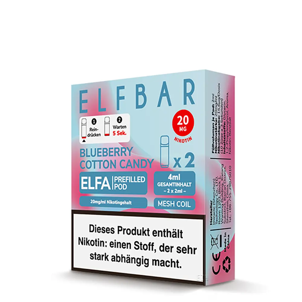 Elfbar Elfa Pods Blueberry Cotton Candy