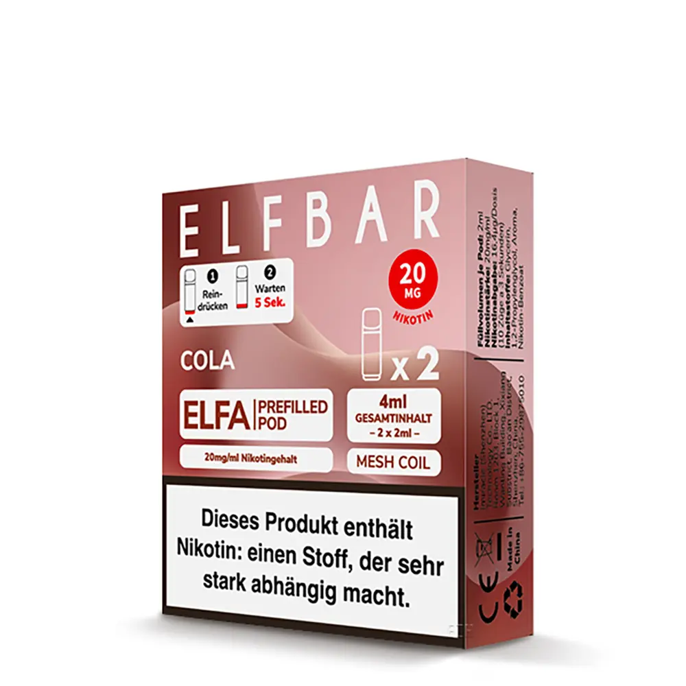Elfbar ELFA Pods Cola 20mg/ml 2 Stück