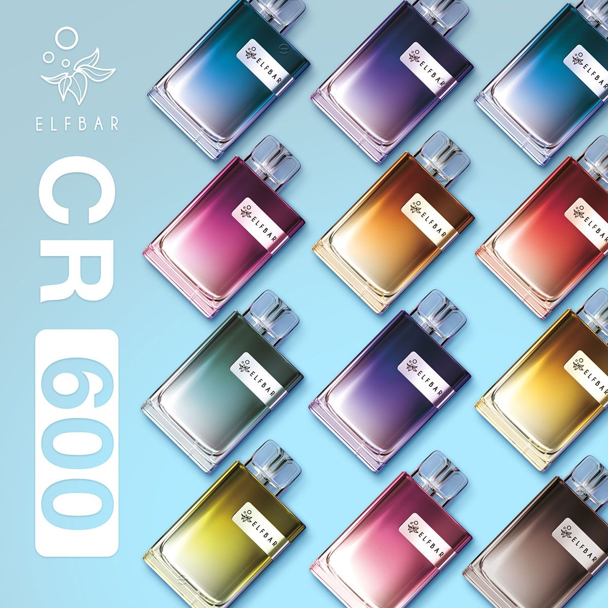 ELFBAR Crystal CR600 Blueberry Einweg E Zigarette 20mg/ml